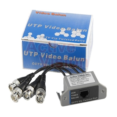 BeElion HD CVI/TVI/AHD BNC to RJ45 CAT5 UTP Passive Video Balun with Power Connectors,720P/1080P CCTV PTZ Camera System Transceiver