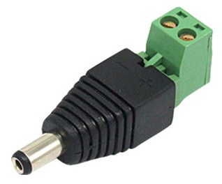 ACA-P4-21M, 2.1mm male Power Plug with Built-in Screw Terminal