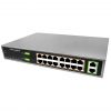 Power Over Ethernet Switch, 16 Port Rack mount PoE Switch with 2 Gigabit Up-link Ports-0