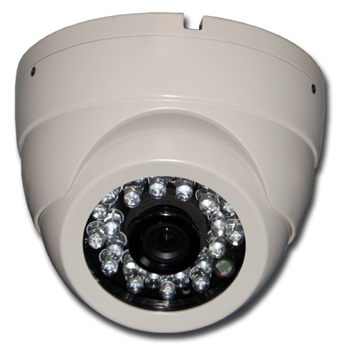 ACC-V04N-CH4D-CONF, ACC-V04N-CH4D, 800 Res Weatherproof Infrared Vandal Dome Camera. White, Black & Grey Colors