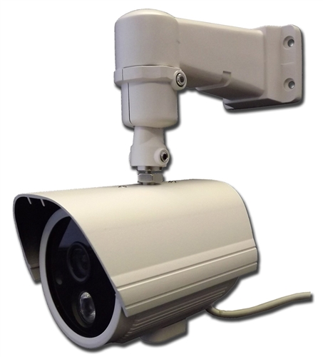 ACC-P30N-CS4D-W, 1000 TVL Res IR Array Weatherproof Bullet Security Camera. White Color