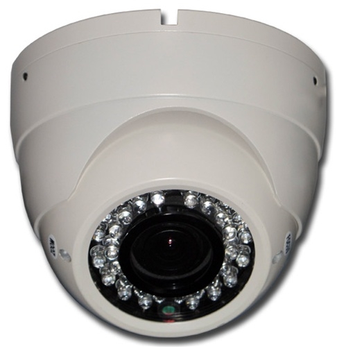ACC-CLEARANCE-947, ACC-V06N-CHVD-W, 800TVL Varifocal Infrared Vandal Dome Camera White Color ***CLEARANCE – Light Scratches***