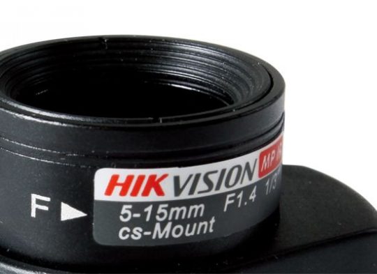 Hikvision TV0515D-MPIR 1.3 Megapixel Auto Iris IR Vari-focal Lens, 5-15mm