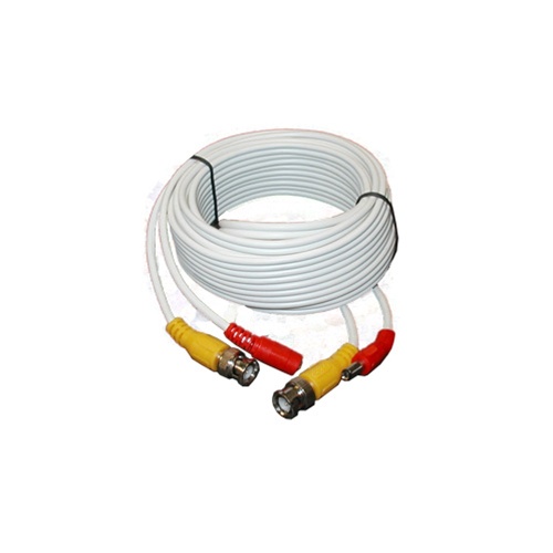 AW-AVC-25, 25′ CCTV Camera Cable, Plug-N-Play Power and Video with BNC and Power Connectors. (Black or White)