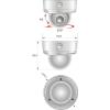ACC-V411N-21VD-W, Vandalproof AHD+Analog Varifocal Digital Wide Dynamic Dome Camera with Deluxe Housing
