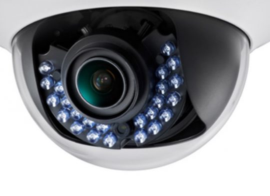 Hikvision DS-2CE56D1T-AVFIRB 1080P Indoor IR Dome Camera, 2.8-12mm Lens, Black