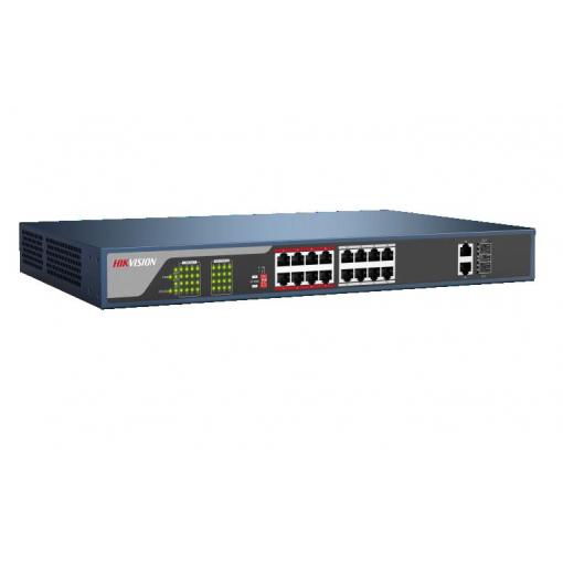 Hikvision DS-3E0318P-E 16-ports 100Mbps Unmanaged PoE Switch